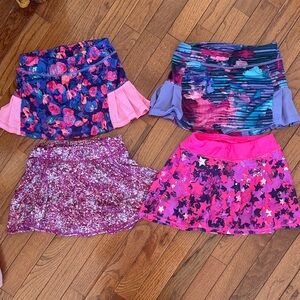 All in Motion Purple and Pink Patterned Skirt